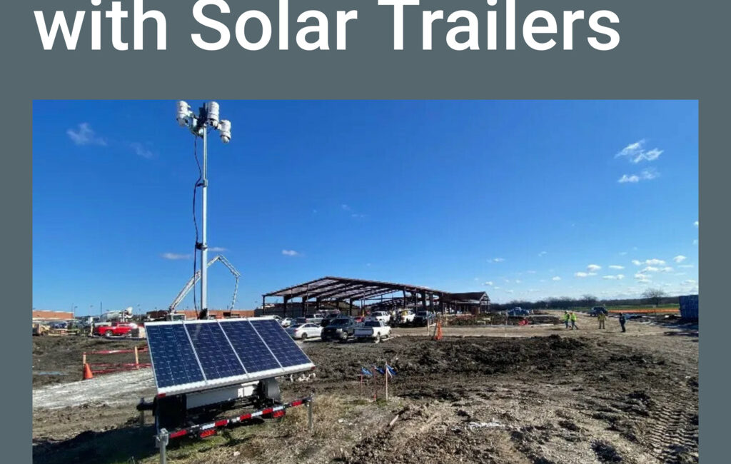 Mobile solar surveillance trailer