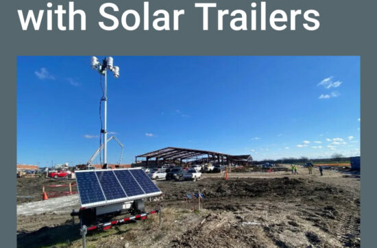 Mobile solar surveillance trailer