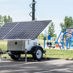 Mobile solar surveillance trailer