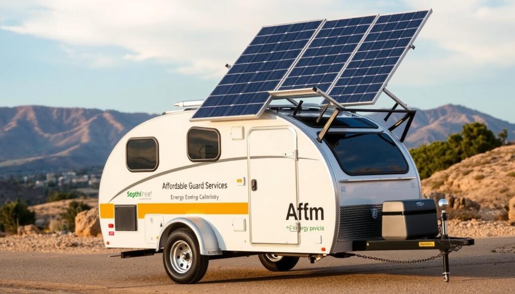 Mobile solar trailer technology