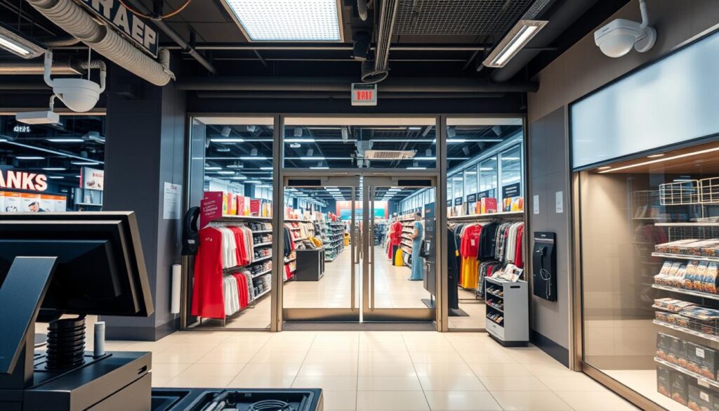 Physical security measures in retail