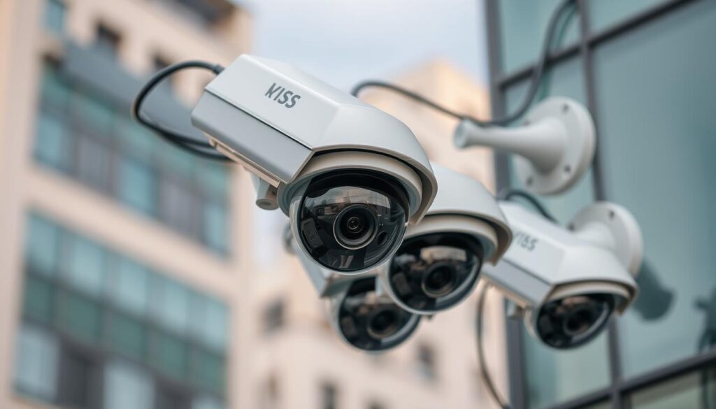 Wired security cameras