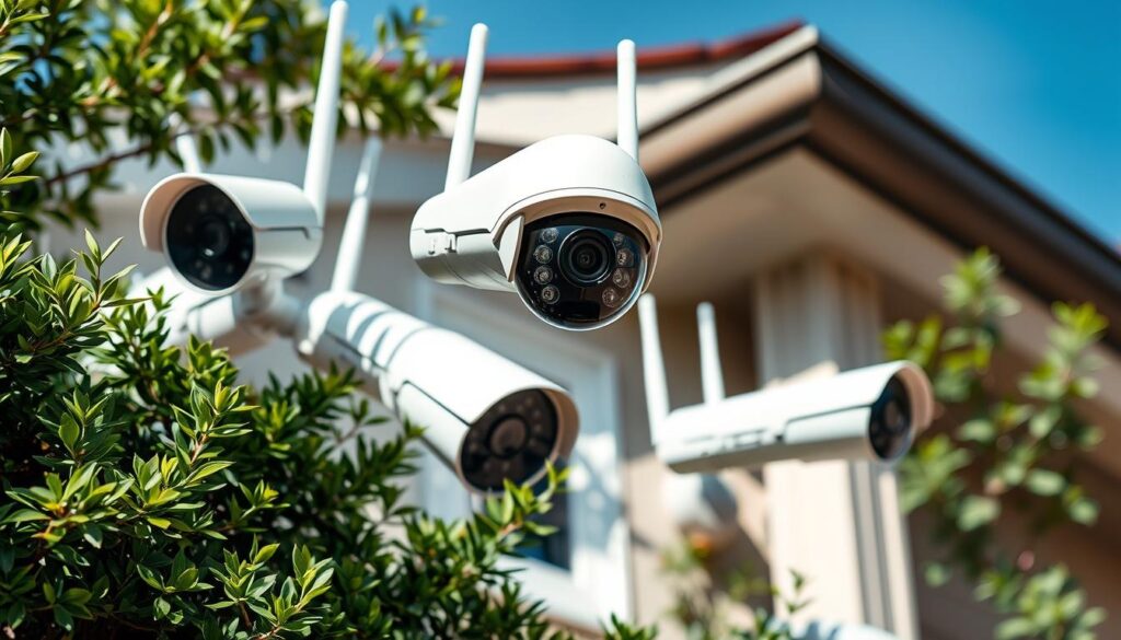 Wireless security cameras systems for home outdoors