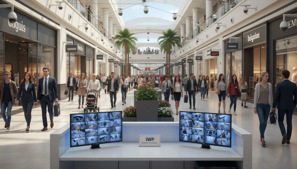 shopping center security cameras monitoring